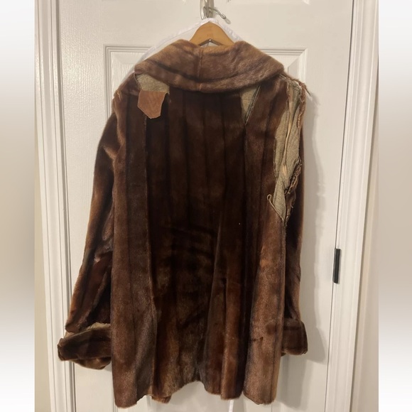 Rare Vintage Genuine Donkey Fur Coat- Distressed, For Restoration or Repurposing - Picture 2 of 4